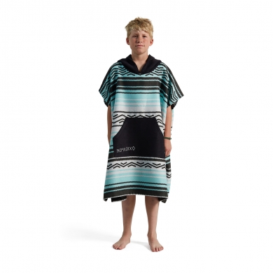 Nomadix Poncho Baja with Hood (soft, quick-drying, no sticking of sand/ animal hair) blue 89x79cm Kids